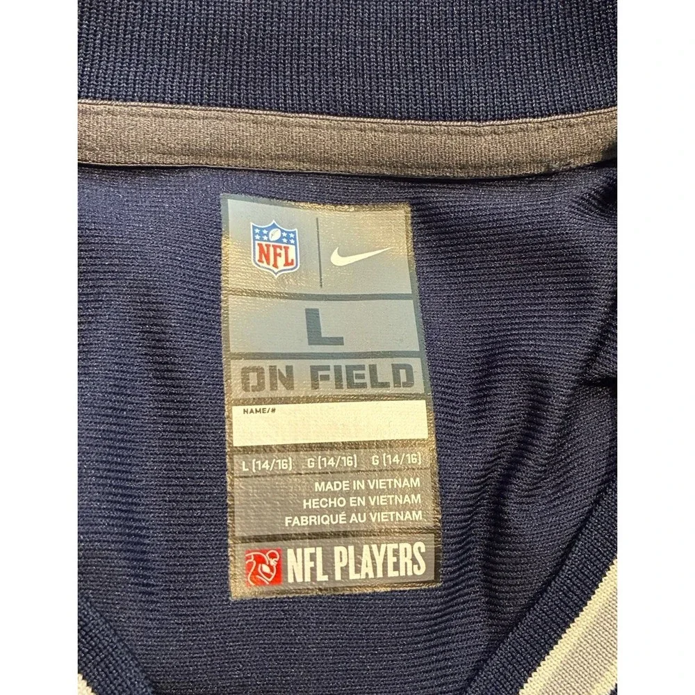 Dallas Cowboys Jersey Youth L Dak Prescott Nike On Field NFL‎ Blue Football